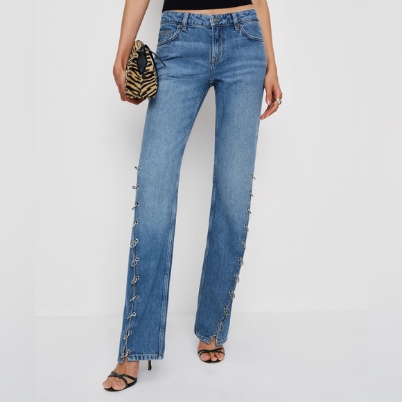 Reformation Inez Low-Rise Bootcut Jeans – Size 28 – Leech Wash